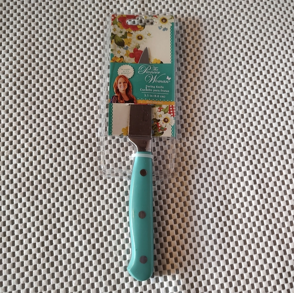 Pioneer Woman Kitchen NWT Paring Knife 3.5inch Teal